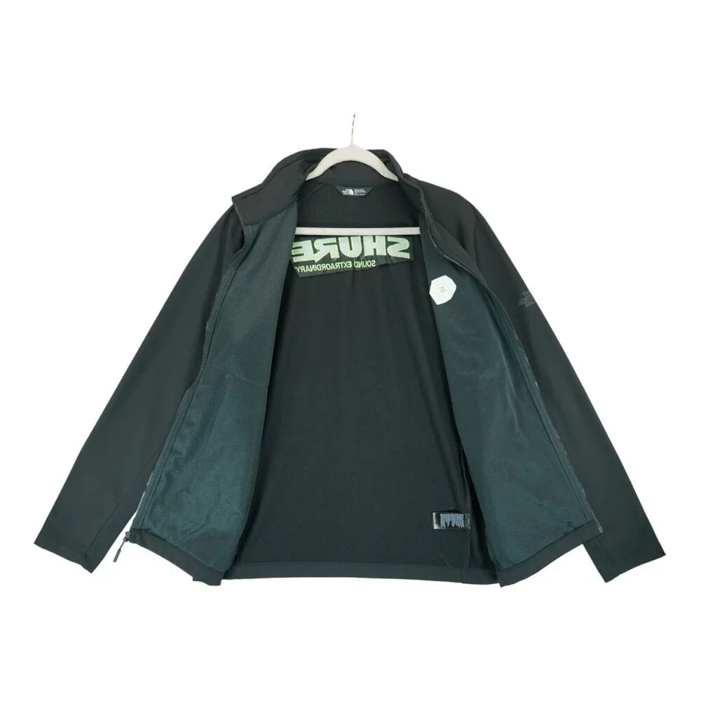NWT The North Face Jacket Mens Large Black Canyon Flats Full Zip‎ Sweatshirt